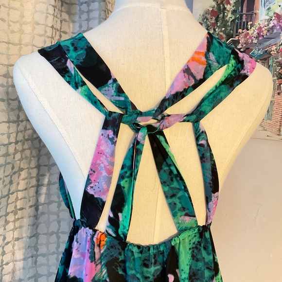 Moda International Floral Sun Dress Size Medium - Picture 7 of 13